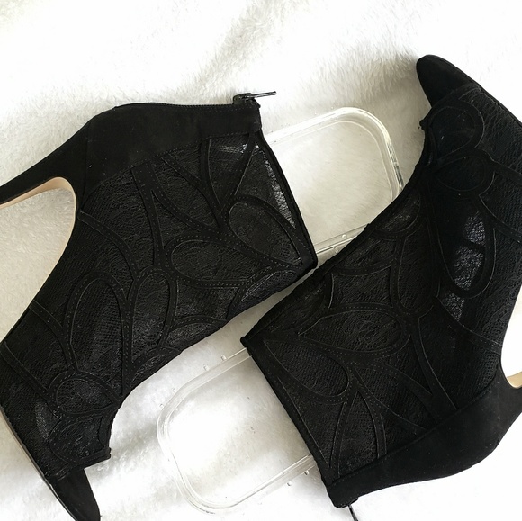 ALDO Open Toe Mesh Booties- size 8.5 - Picture 2 of 7